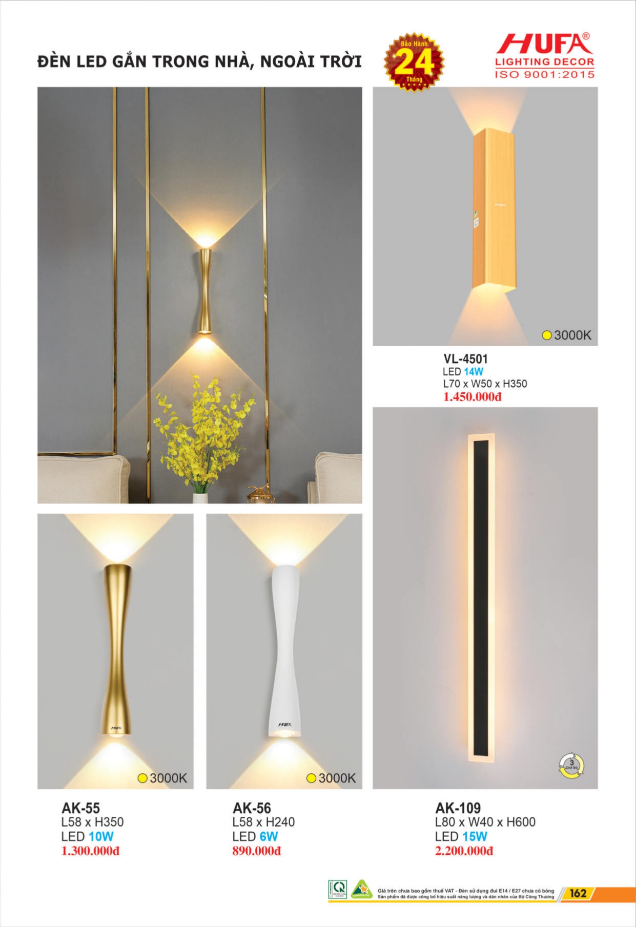 Bảng giá đèn LED HUFA 2026